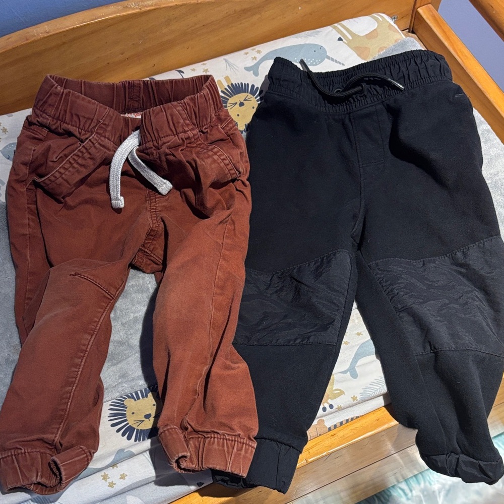 Cat & Jack Black and Brown Kids' Joggers
